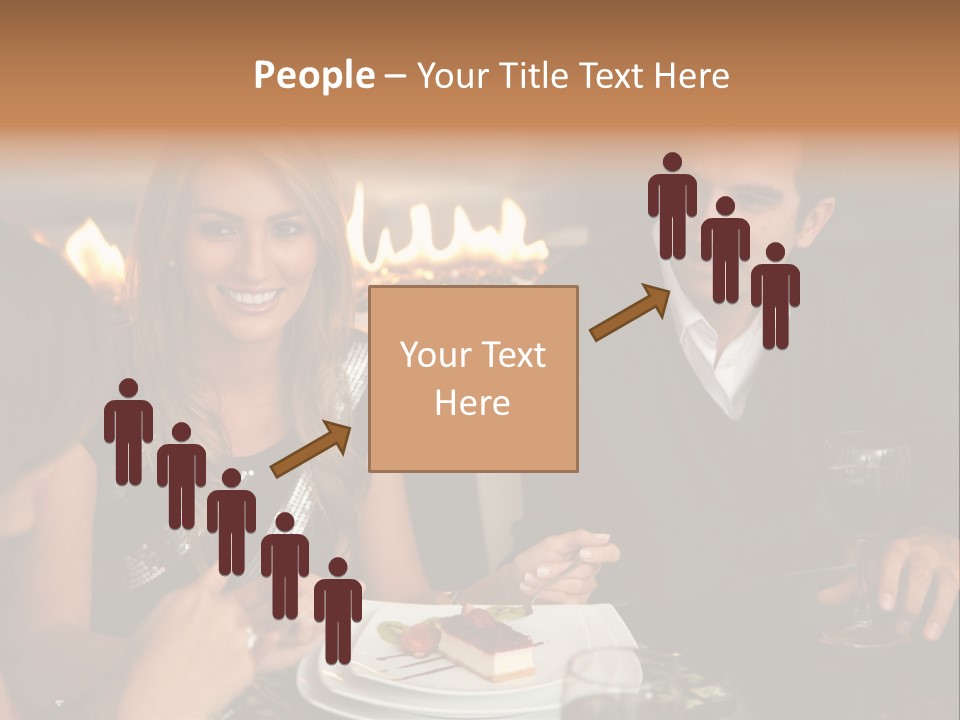 Couple Dessert Formalwear PowerPoint Template