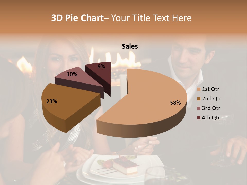 Couple Dessert Formalwear PowerPoint Template