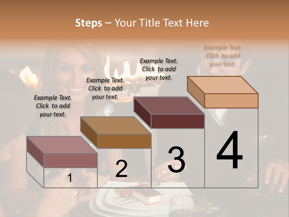 Couple Dessert Formalwear PowerPoint Template