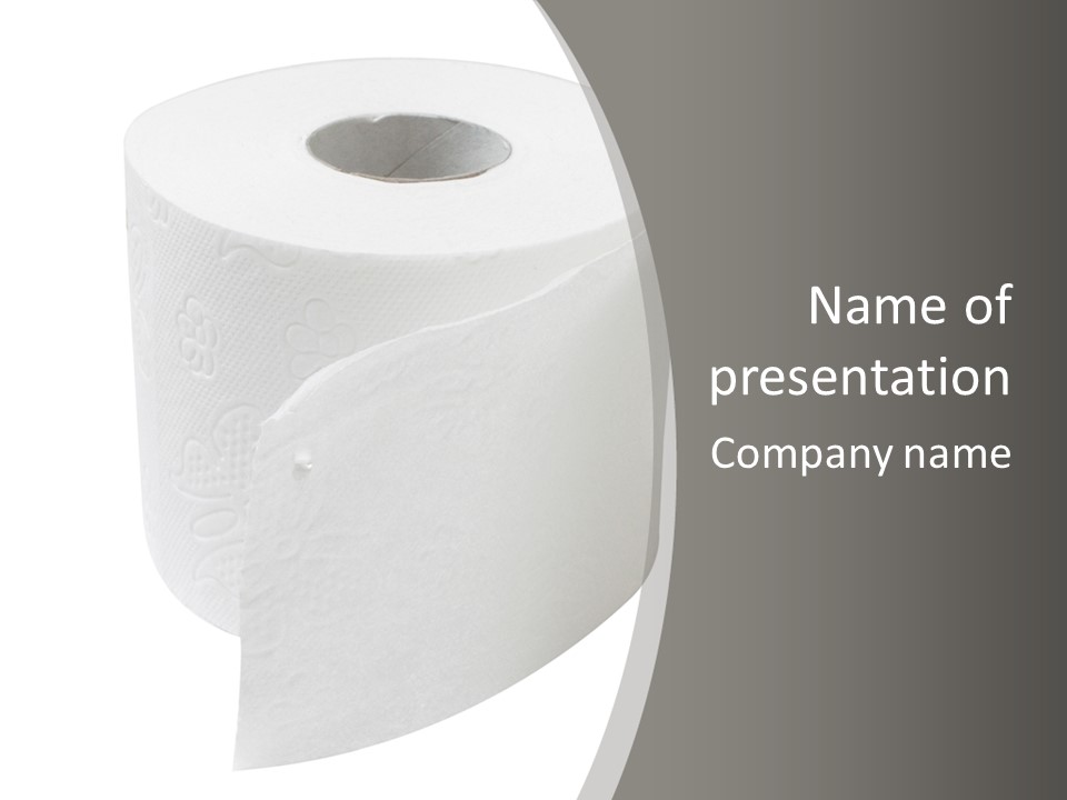 Simple Loo Toiletpaper PowerPoint Template