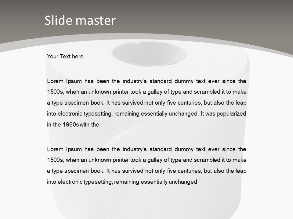 Simple Loo Toiletpaper PowerPoint Template