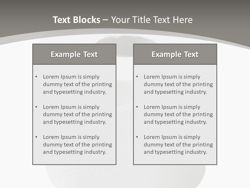 Simple Loo Toiletpaper PowerPoint Template