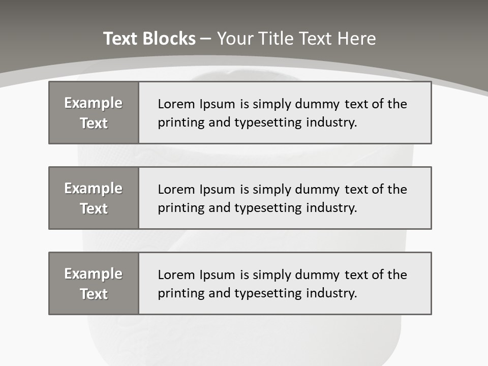 Simple Loo Toiletpaper PowerPoint Template