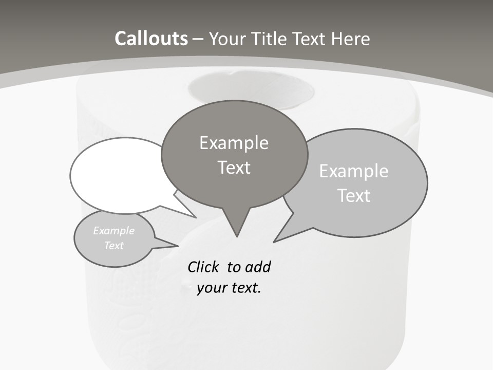 Simple Loo Toiletpaper PowerPoint Template