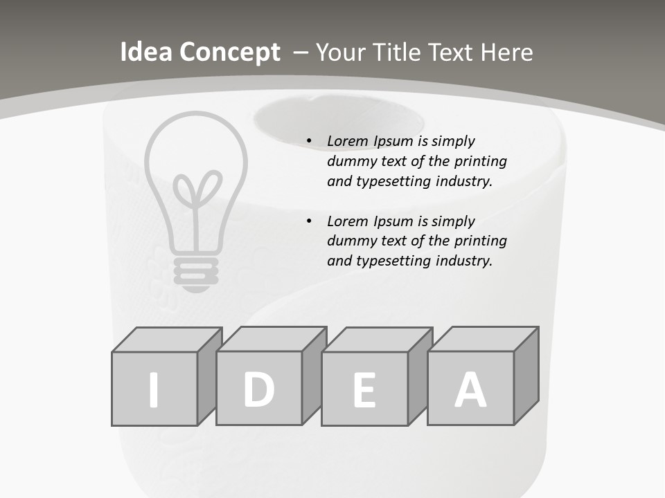 Simple Loo Toiletpaper PowerPoint Template