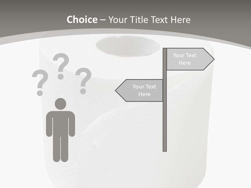 Simple Loo Toiletpaper PowerPoint Template