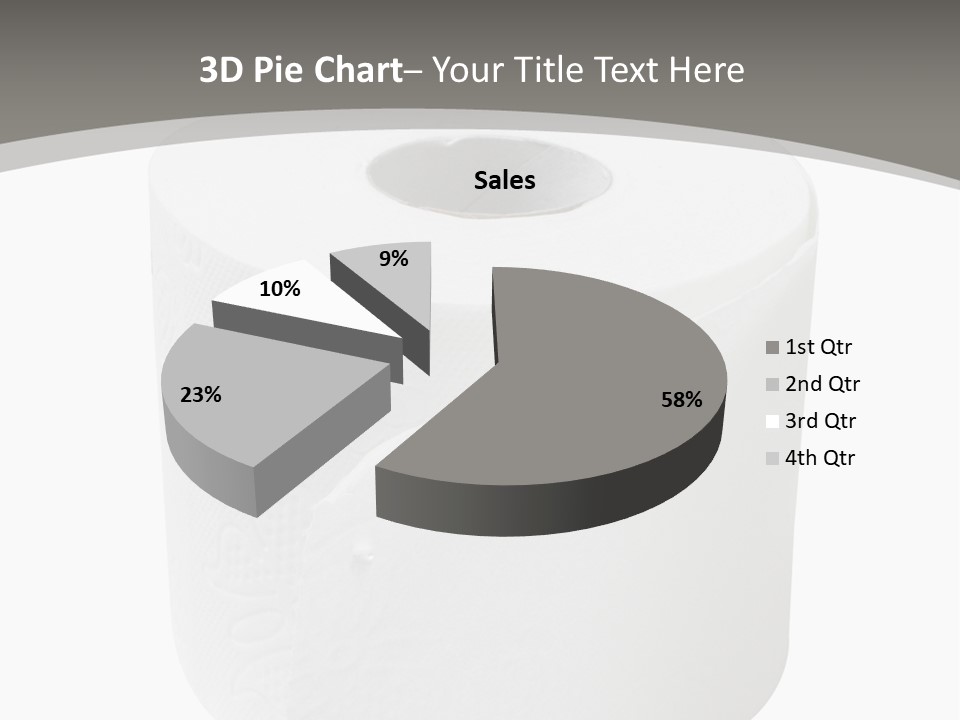 Simple Loo Toiletpaper PowerPoint Template