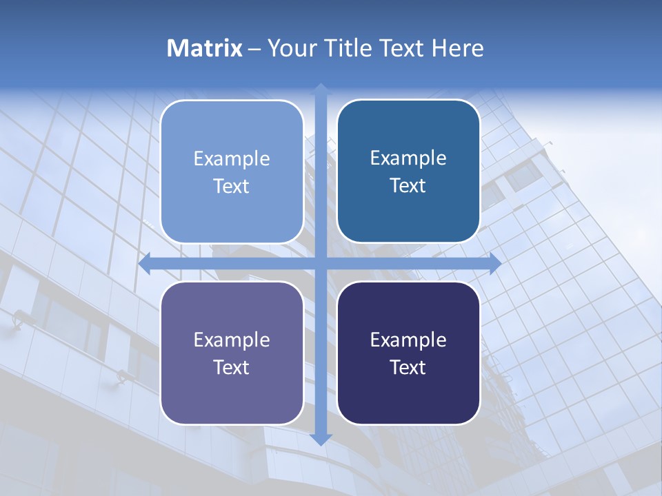 A Tall Building With A Blue Sky In The Background PowerPoint Template