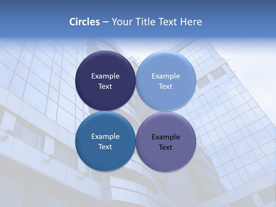 A Tall Building With A Blue Sky In The Background PowerPoint Template