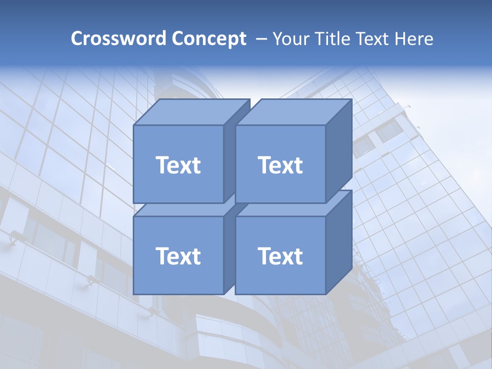 A Tall Building With A Blue Sky In The Background PowerPoint Template