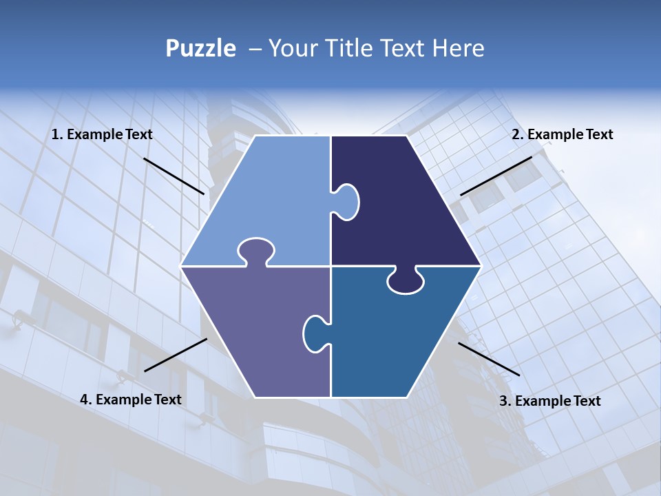 A Tall Building With A Blue Sky In The Background PowerPoint Template