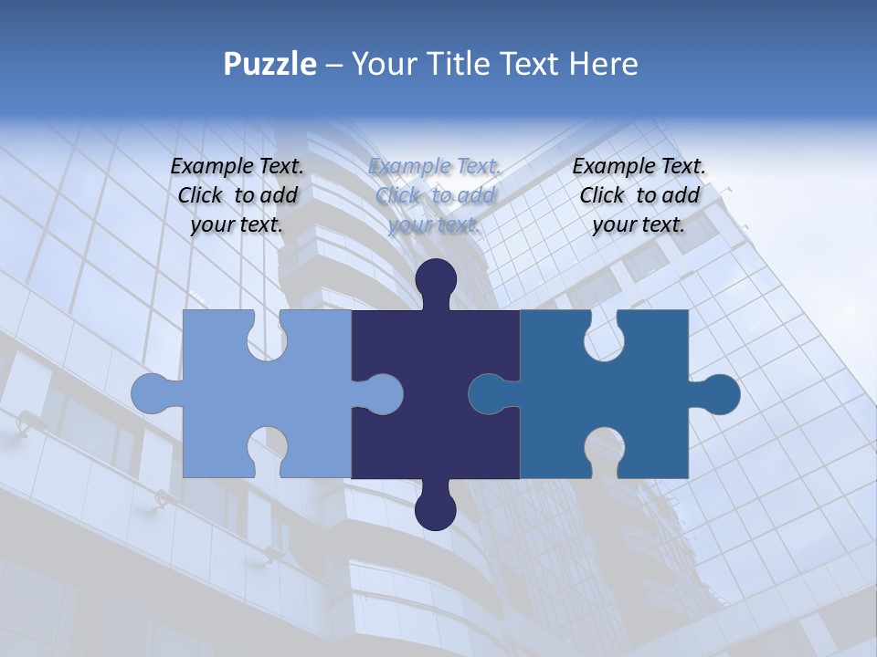 A Tall Building With A Blue Sky In The Background PowerPoint Template