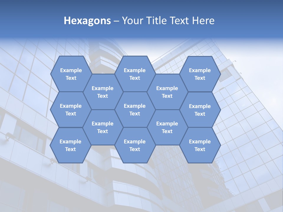 A Tall Building With A Blue Sky In The Background PowerPoint Template