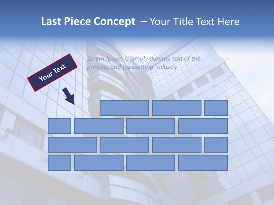 A Tall Building With A Blue Sky In The Background PowerPoint Template