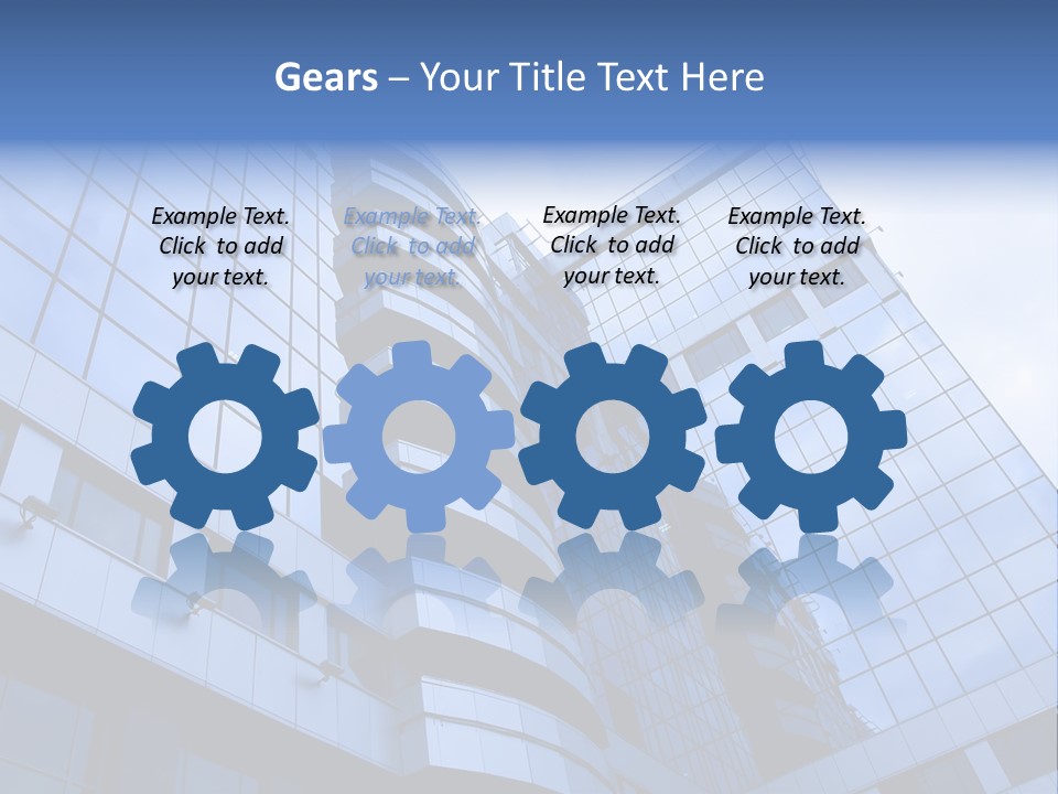 A Tall Building With A Blue Sky In The Background PowerPoint Template