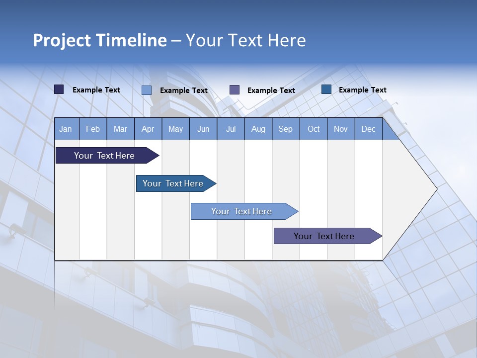 A Tall Building With A Blue Sky In The Background PowerPoint Template