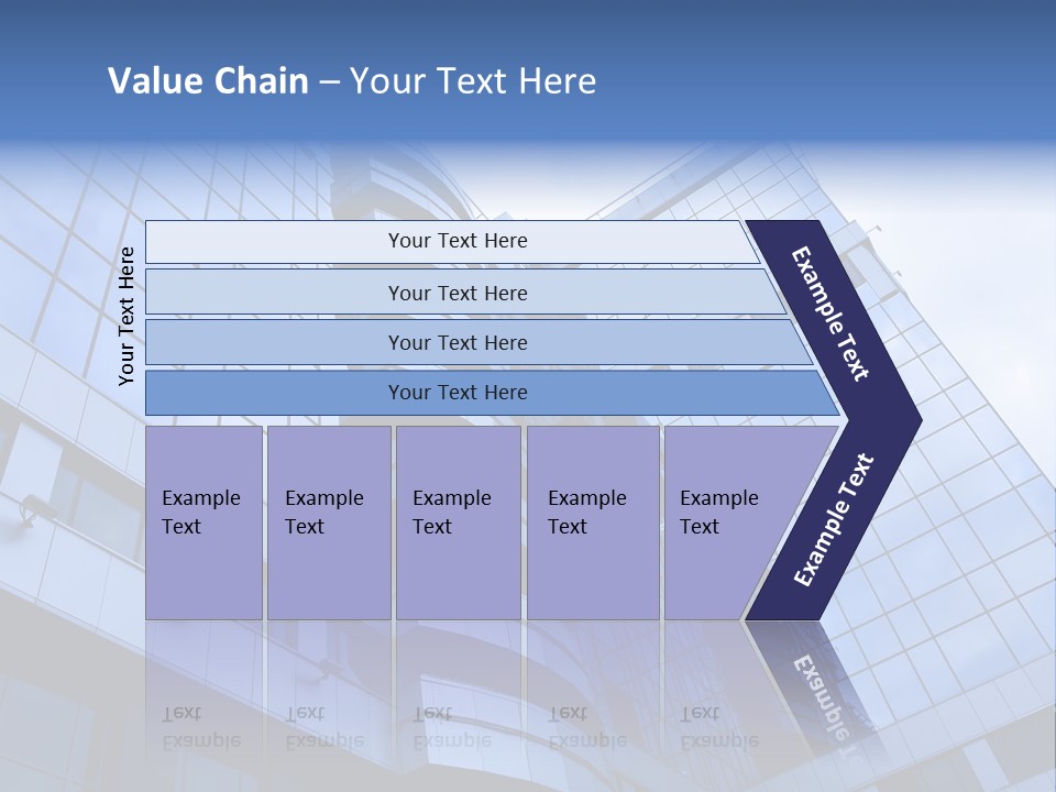 A Tall Building With A Blue Sky In The Background PowerPoint Template
