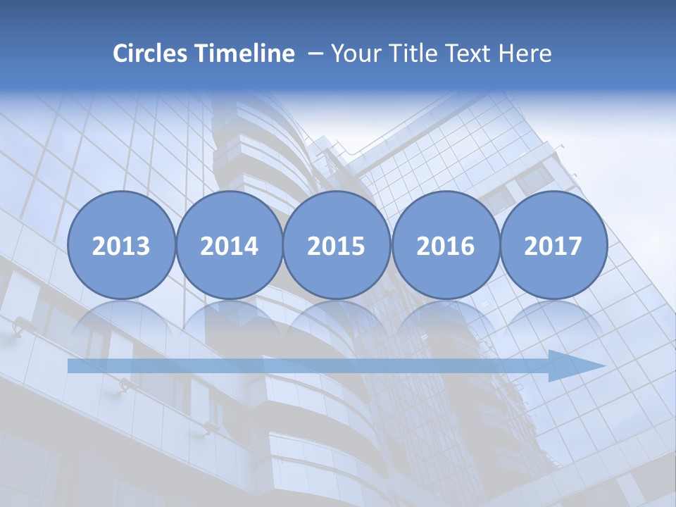 A Tall Building With A Blue Sky In The Background PowerPoint Template