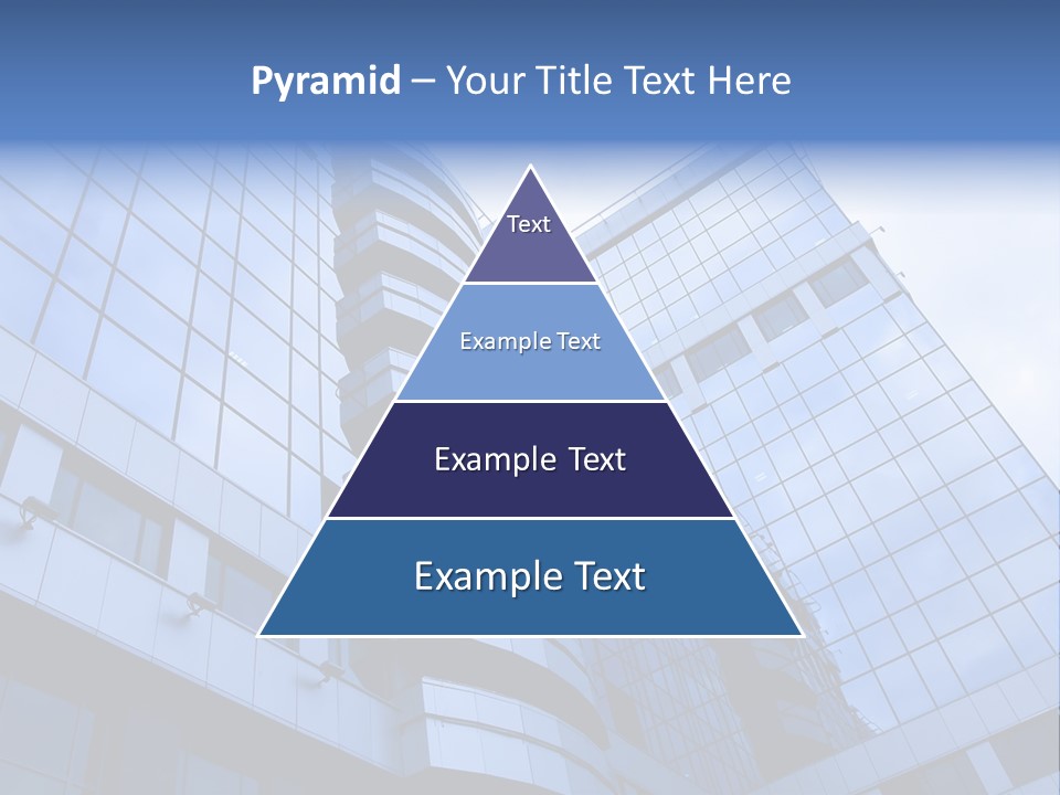 A Tall Building With A Blue Sky In The Background PowerPoint Template
