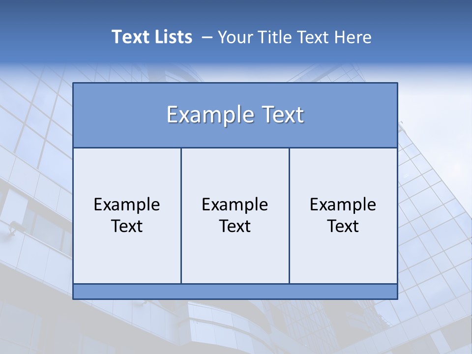 A Tall Building With A Blue Sky In The Background PowerPoint Template