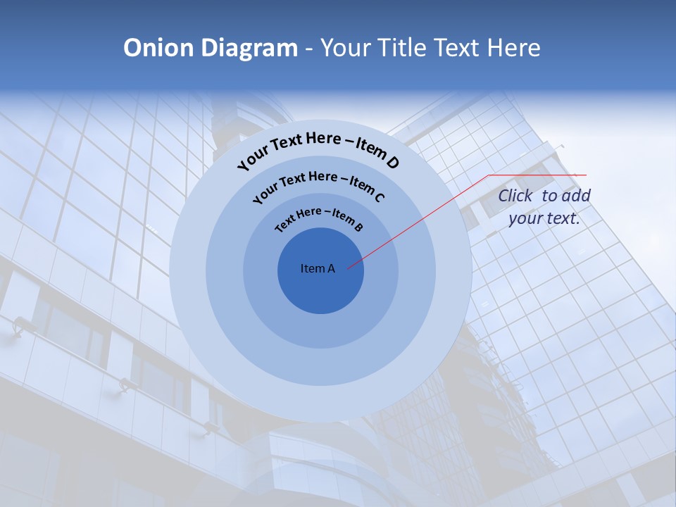 A Tall Building With A Blue Sky In The Background PowerPoint Template