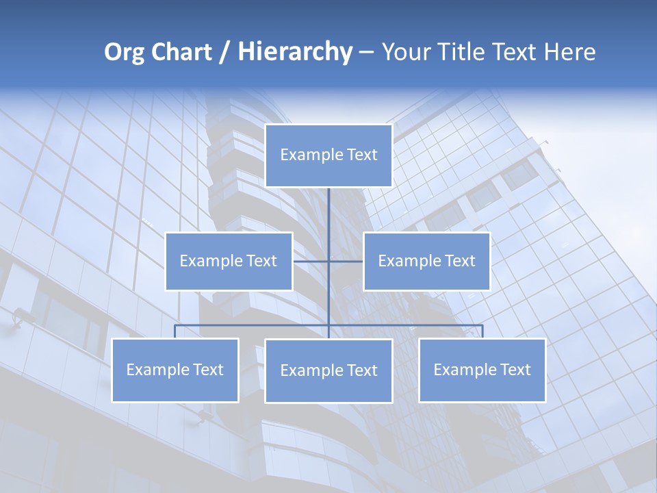 A Tall Building With A Blue Sky In The Background PowerPoint Template