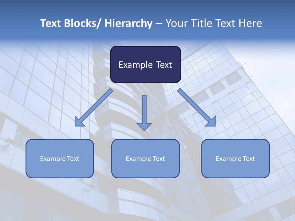 A Tall Building With A Blue Sky In The Background PowerPoint Template