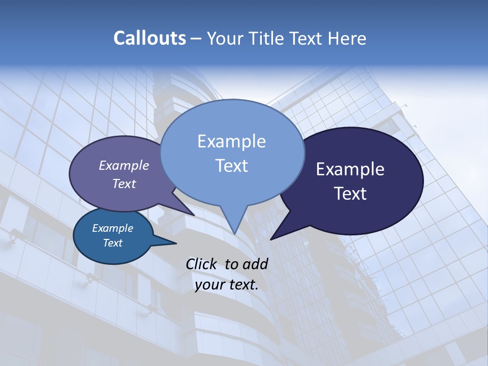 A Tall Building With A Blue Sky In The Background PowerPoint Template