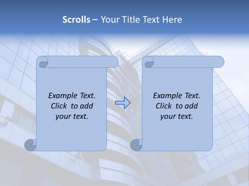 A Tall Building With A Blue Sky In The Background PowerPoint Template
