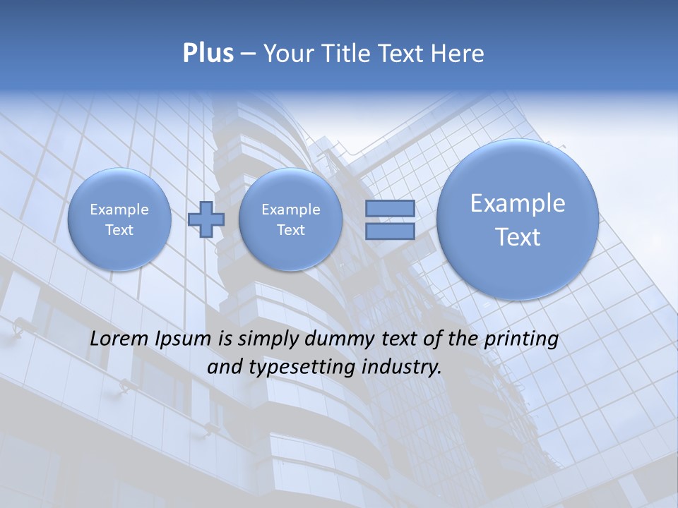 A Tall Building With A Blue Sky In The Background PowerPoint Template