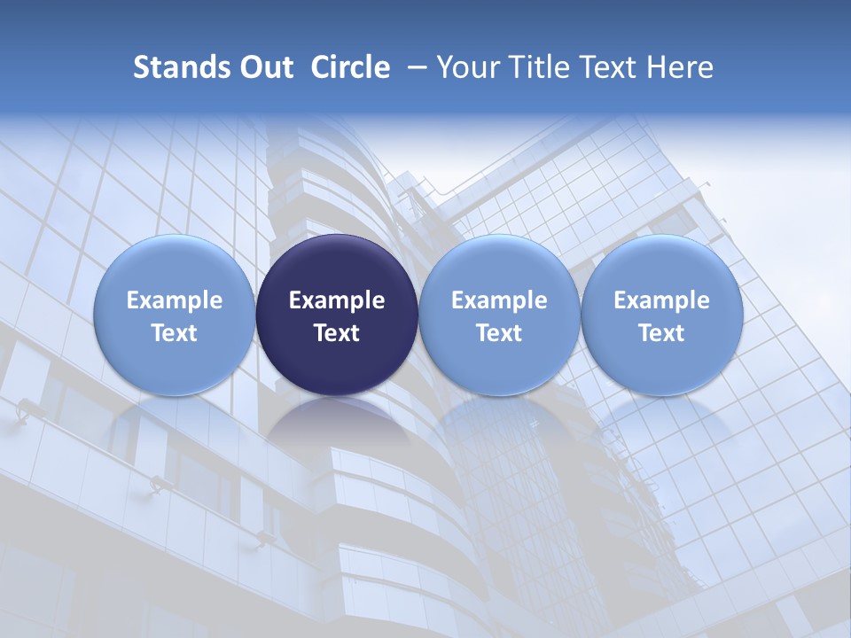A Tall Building With A Blue Sky In The Background PowerPoint Template