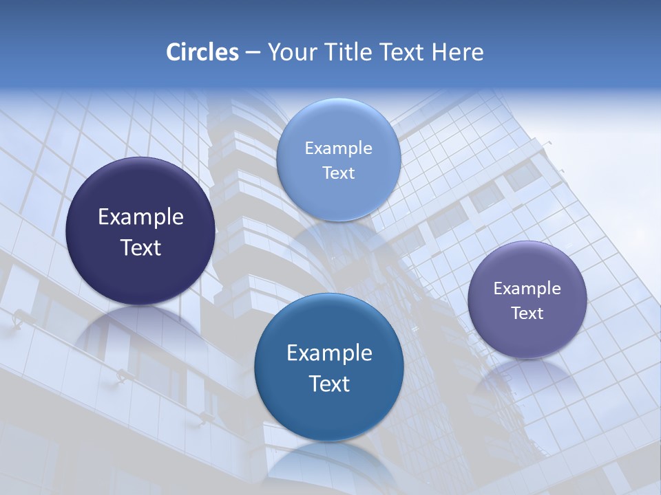 A Tall Building With A Blue Sky In The Background PowerPoint Template