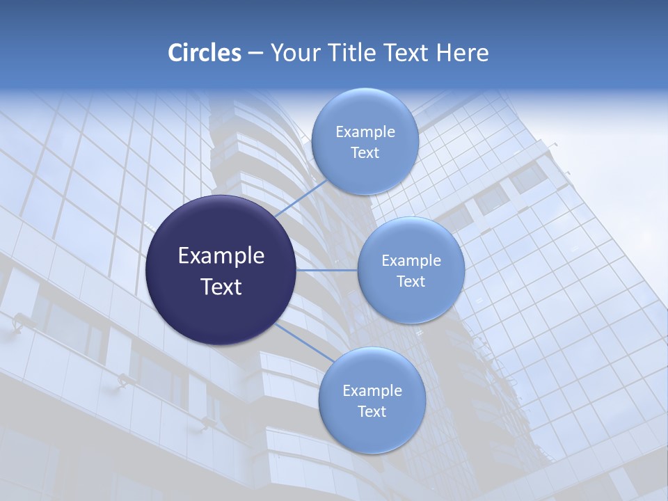 A Tall Building With A Blue Sky In The Background PowerPoint Template