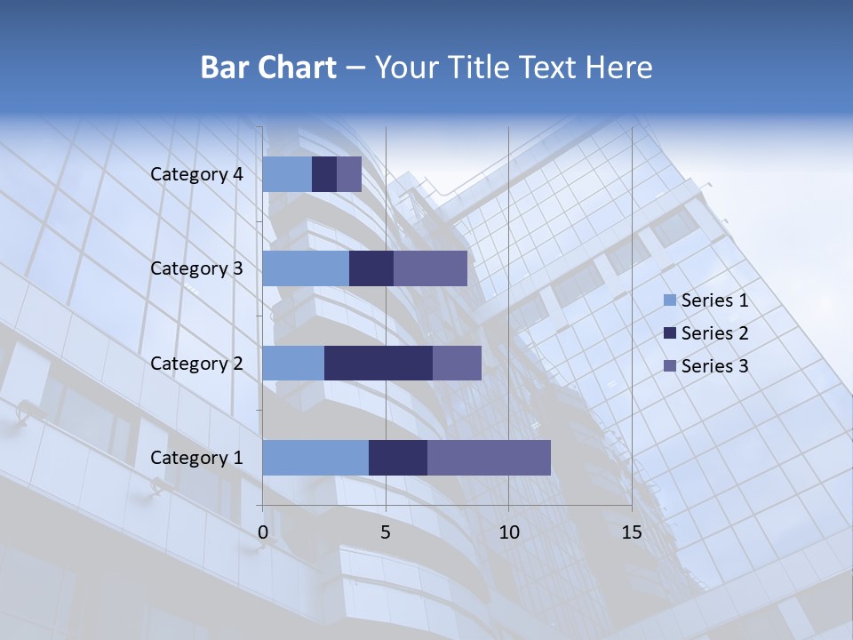 A Tall Building With A Blue Sky In The Background PowerPoint Template