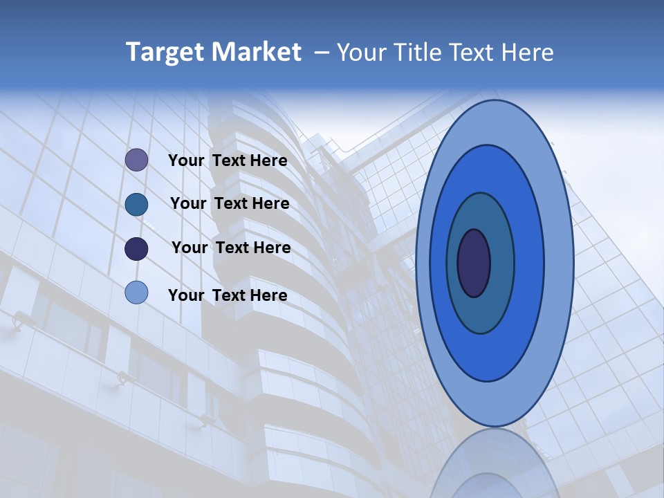 A Tall Building With A Blue Sky In The Background PowerPoint Template