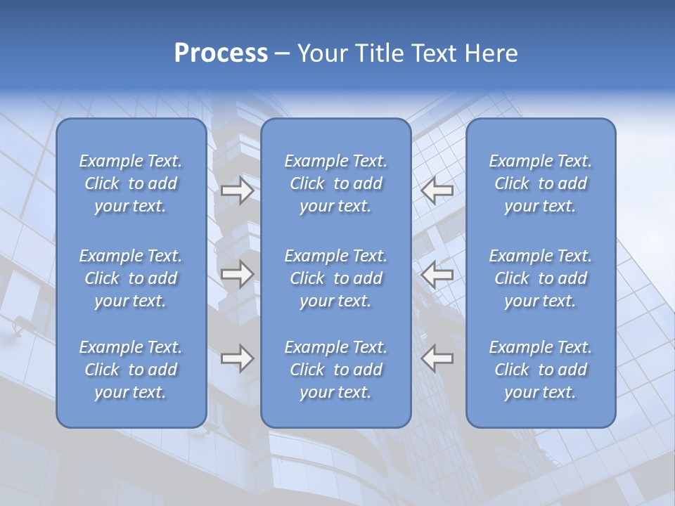 A Tall Building With A Blue Sky In The Background PowerPoint Template
