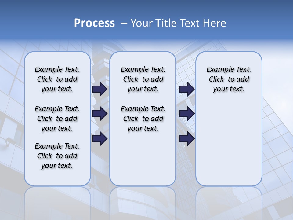 A Tall Building With A Blue Sky In The Background PowerPoint Template