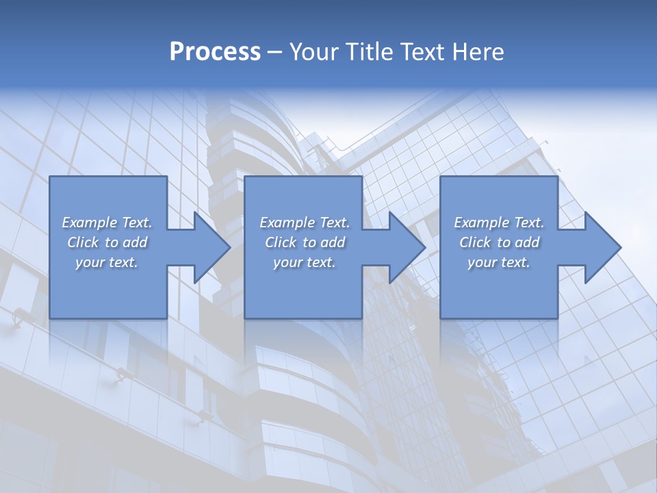 A Tall Building With A Blue Sky In The Background PowerPoint Template