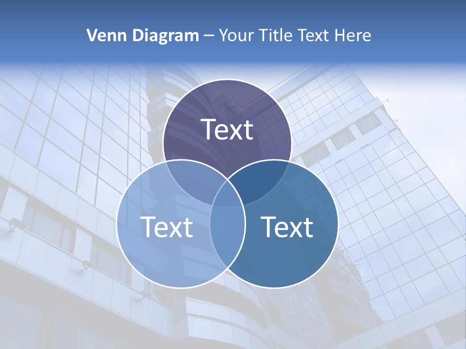 A Tall Building With A Blue Sky In The Background PowerPoint Template