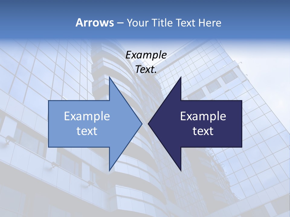 A Tall Building With A Blue Sky In The Background PowerPoint Template