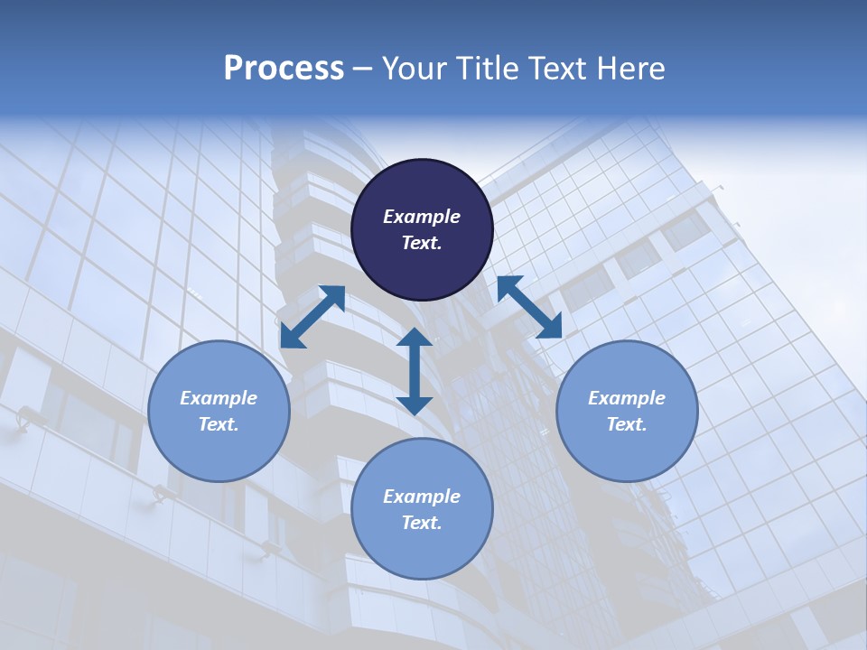 A Tall Building With A Blue Sky In The Background PowerPoint Template