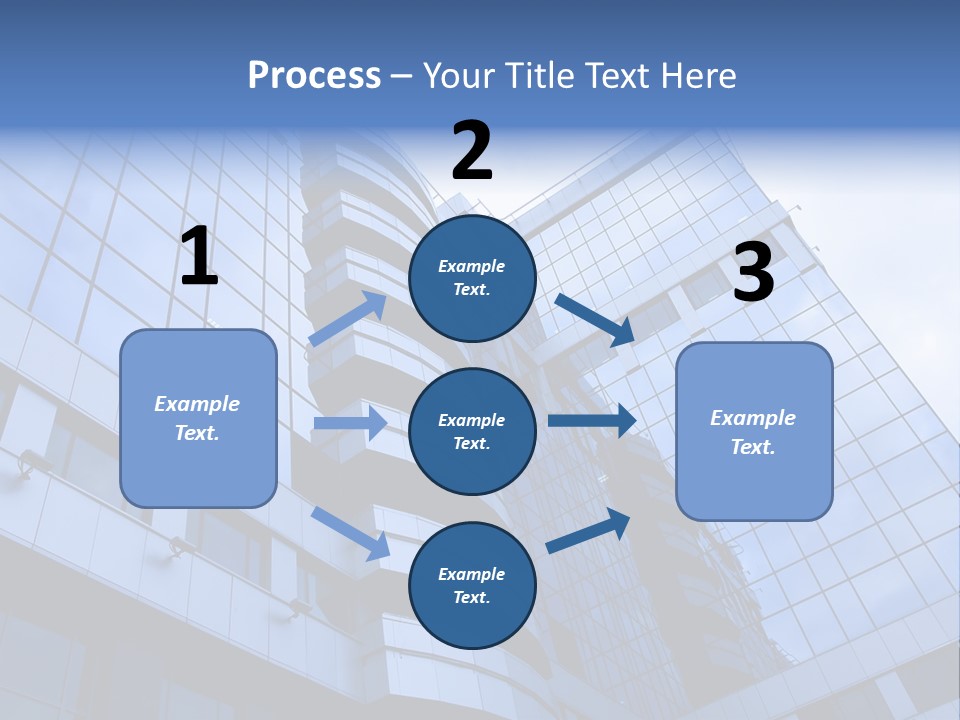 A Tall Building With A Blue Sky In The Background PowerPoint Template