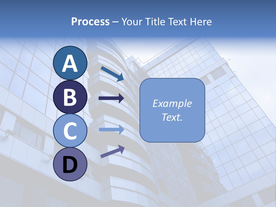 A Tall Building With A Blue Sky In The Background PowerPoint Template