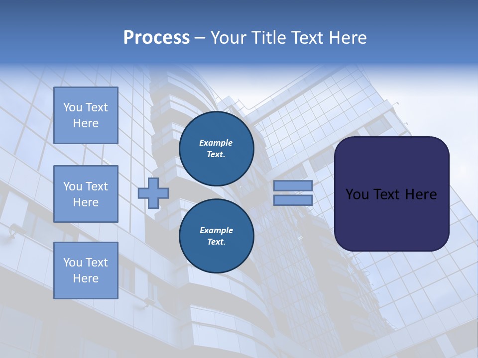 A Tall Building With A Blue Sky In The Background PowerPoint Template