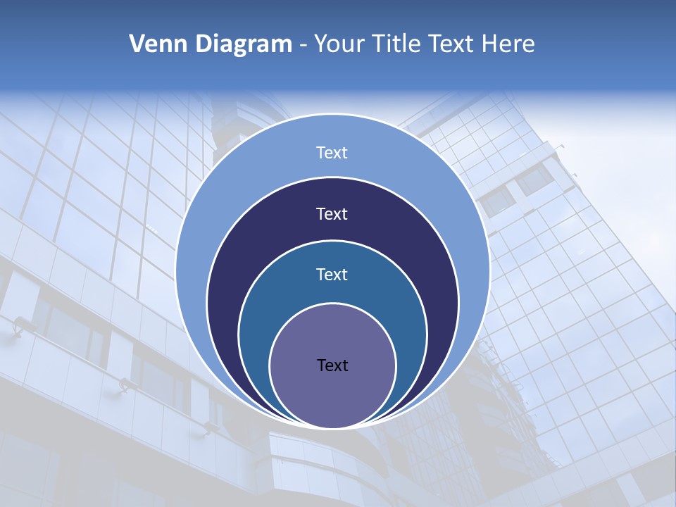 A Tall Building With A Blue Sky In The Background PowerPoint Template