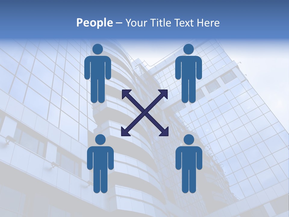 A Tall Building With A Blue Sky In The Background PowerPoint Template