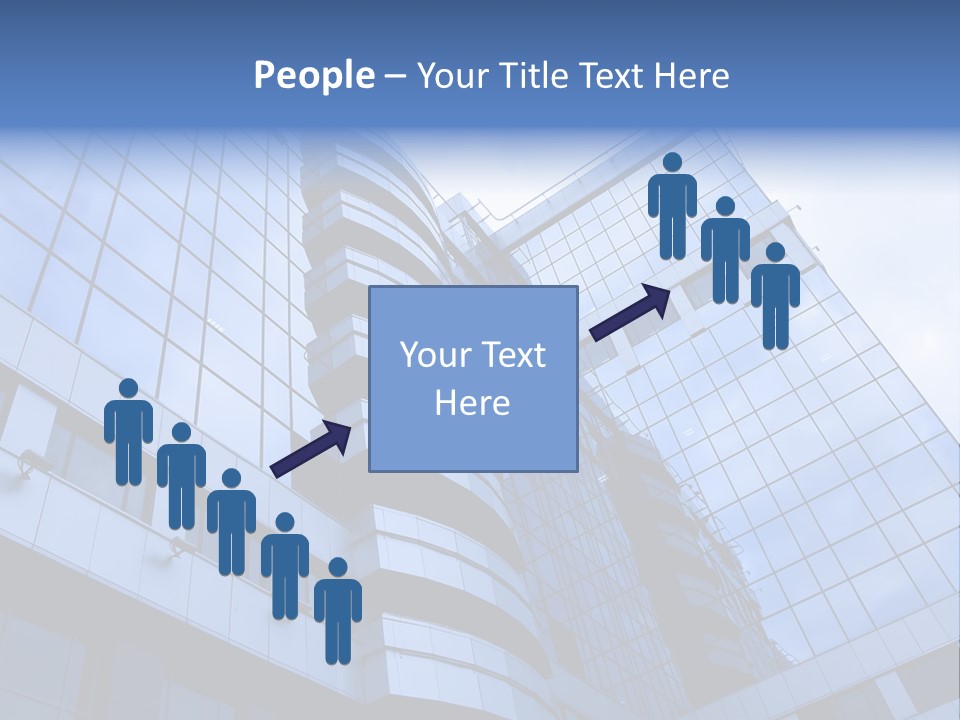 A Tall Building With A Blue Sky In The Background PowerPoint Template