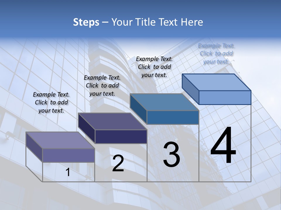 A Tall Building With A Blue Sky In The Background PowerPoint Template