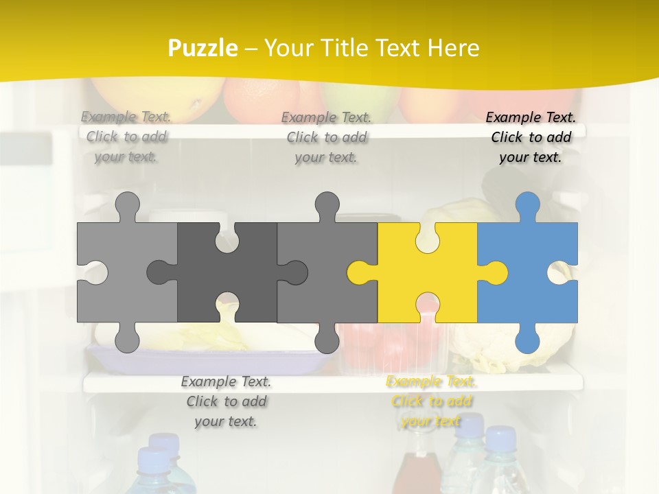 Indoors Fruit Milk PowerPoint Template