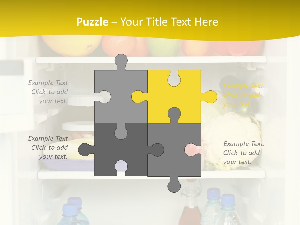 Indoors Fruit Milk PowerPoint Template